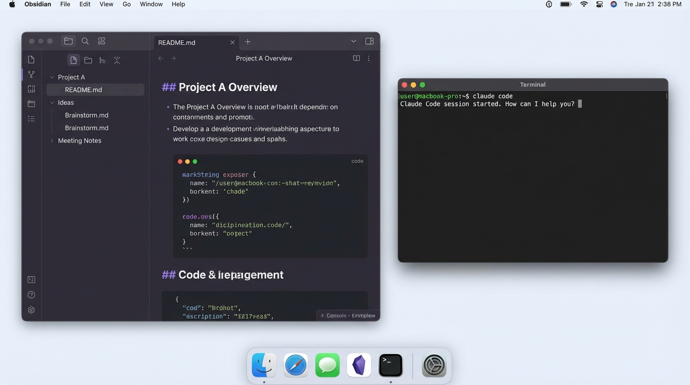 Before: two separate windows