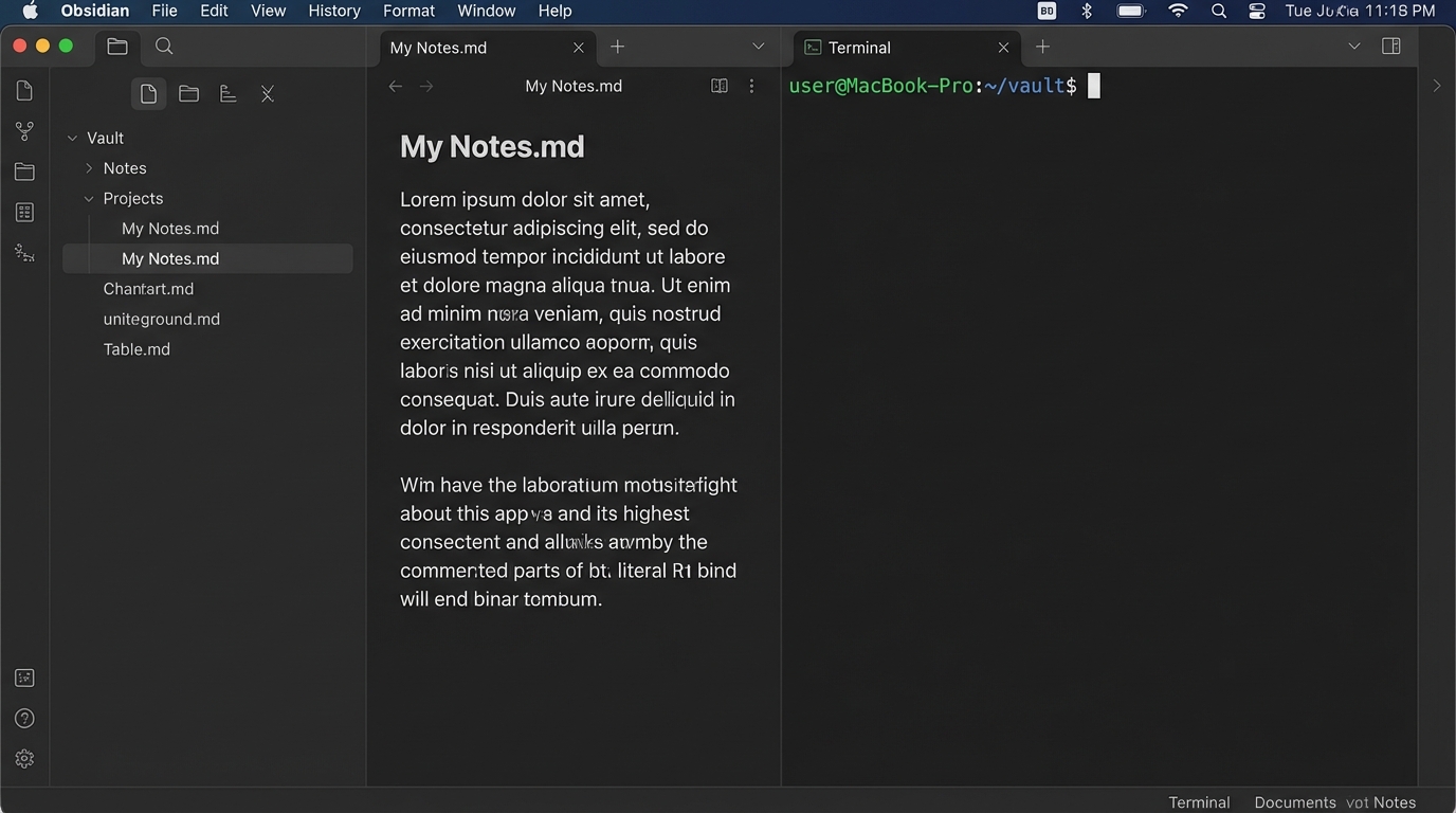 Empty terminal panel