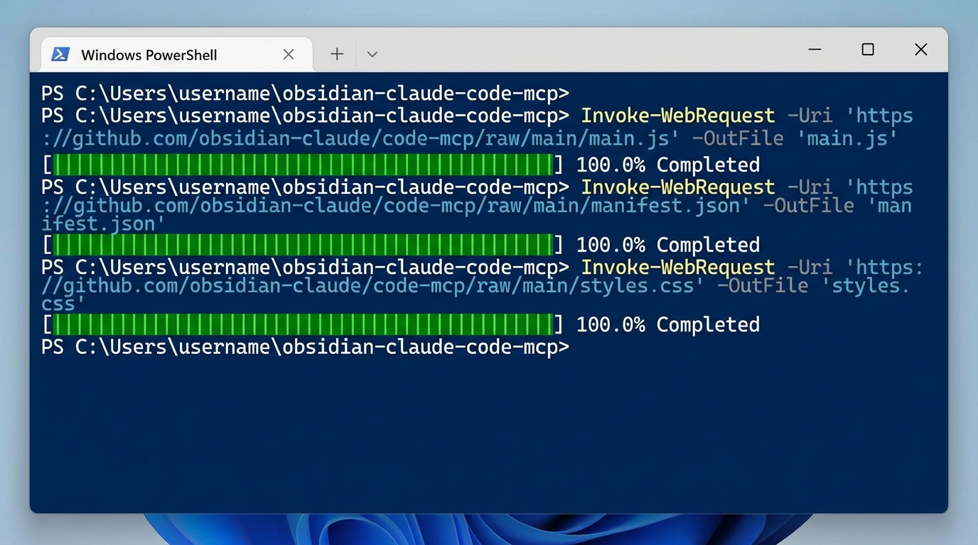 Windows download success