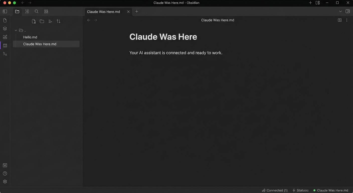 Claude Was Here note